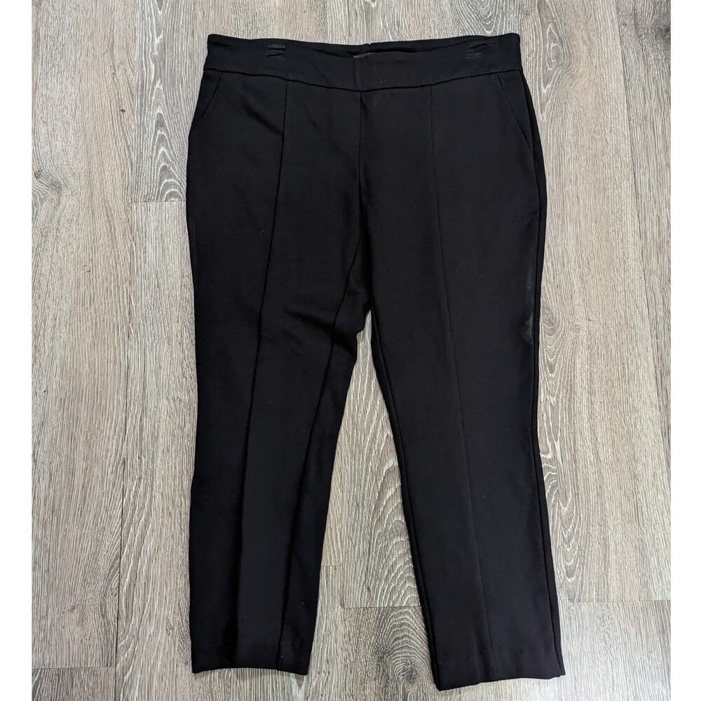 Hilary Radley Women's Black Elastic Waist Ultra Soft Stretch Dress Pants Size XL